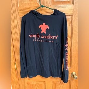 Simply Southern hooded long sleeve shirt